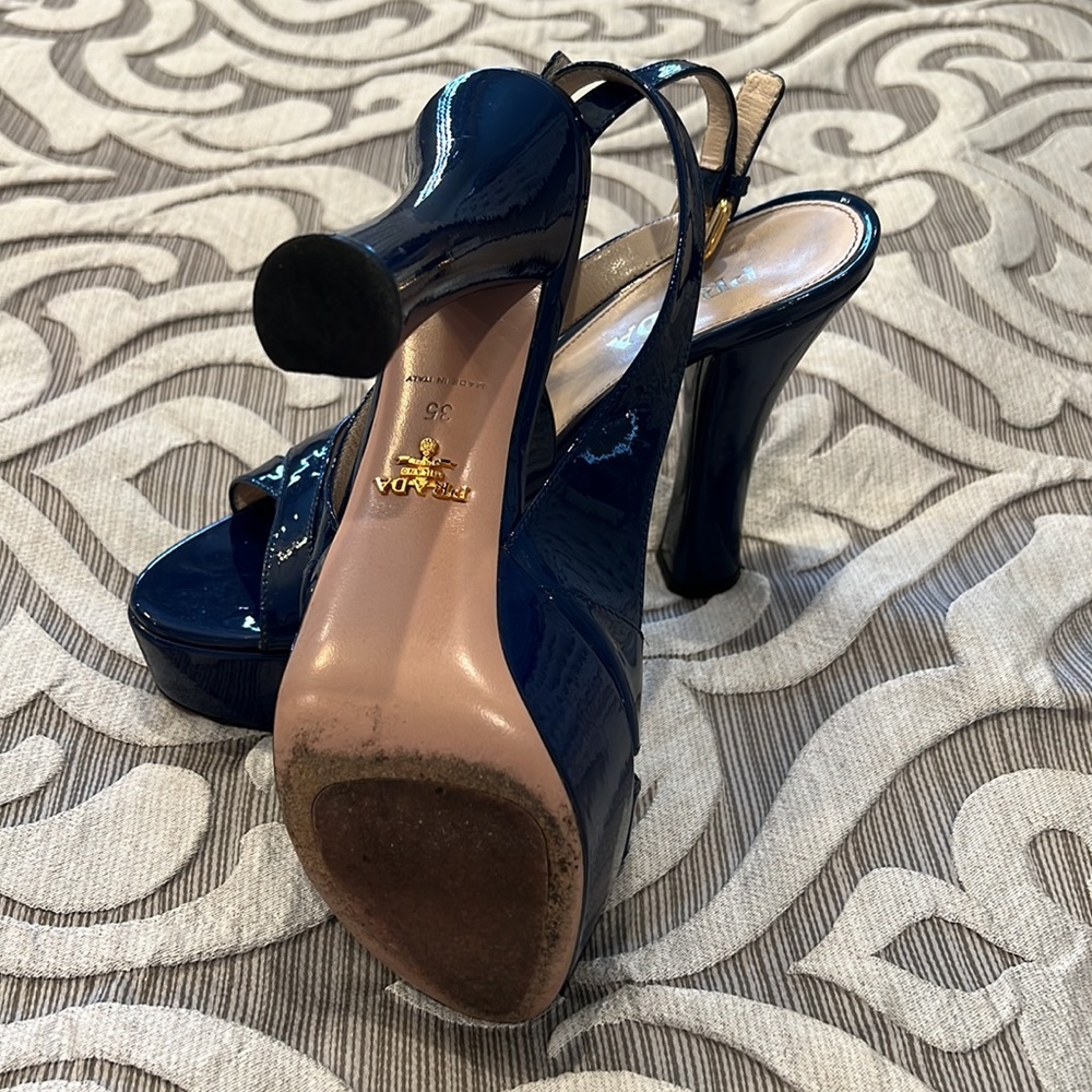 Prada Rounded Heal Slingbacks - Picture 4 of 6